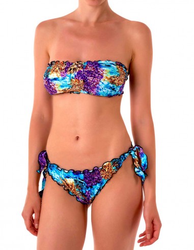 Bikini fascia frou frou con slip o brasiliana  fiocchi | Mirea