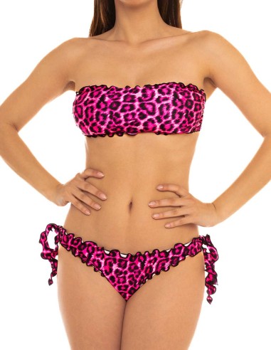 Bikini fascia frou frou con slip o brasiliana  fiocchi | Calipso